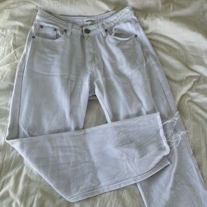 Superdown White Denim Straight Jean - like new